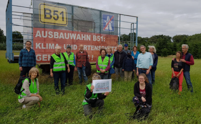 BUND Mitglieder aus Münster machen sich stark gegen den Bau der B51